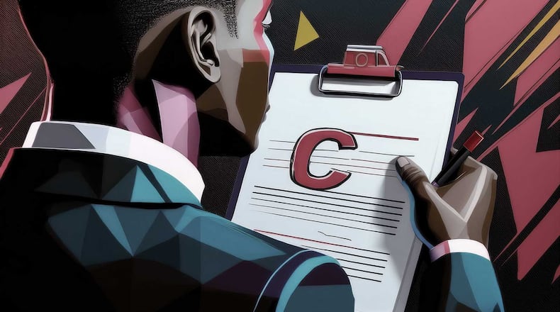 Educators, elected officials, policy experts and students graded the Georgia Legislature on how it addressed education issues in 2025. (Illustration by Richard Watkins / AJC)