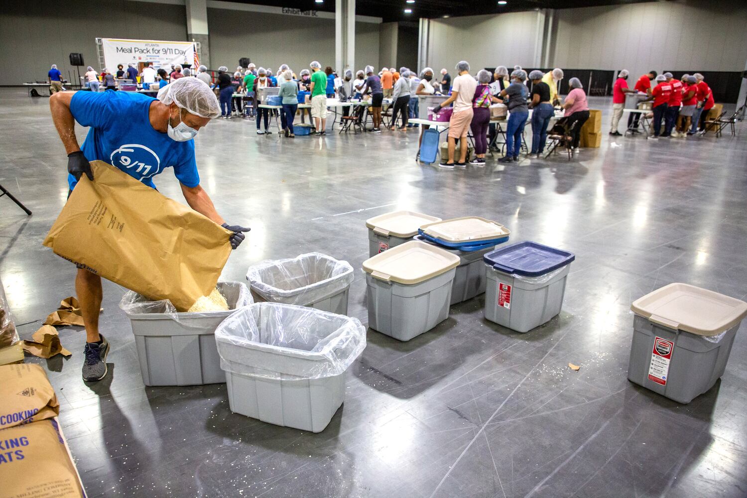 Hundreds of volunteers will pack 200,000 meals for the Atlanta Community Food Bank