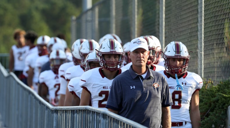 Shannon Jarvis, at Elbert County since 2020, coached Mill Creek from 2004-2018.