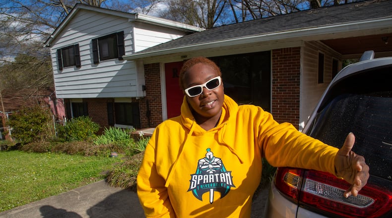 Keosha Roache lived in three PadSplit properties in Atlanta while saving enough money to buy her home in Monroe. STEVE SCHAEFER FOR THE ATLANTA JOURNAL-CONSTITUTION