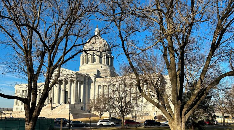 FILE - The Missouri Capitol is seen Feb. 9, 2026, in Jefferson City, Mo. (AP Photo/David A. Lieb, File)