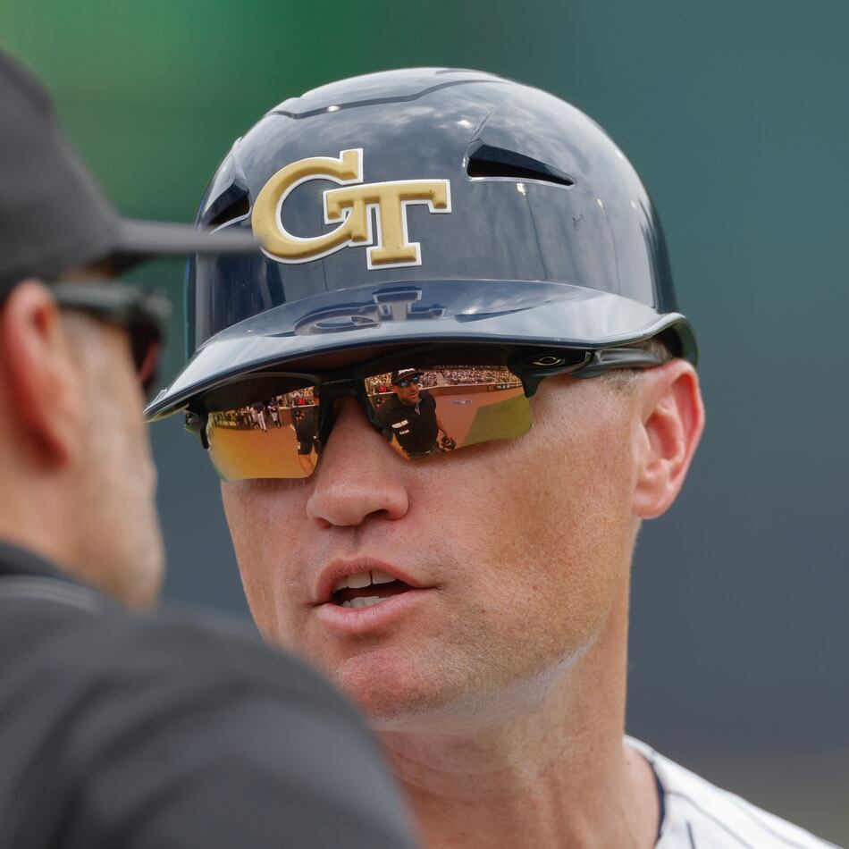 Georgia Tech head coach James Ramsey, right, announced two changes to his coaching staff Wednesday. (Erik S. Lesser for the AJC)