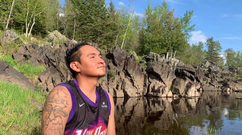 This photo provided by Kayla Jackson shows Peter Martin at Jay Cooke State Park in Carlton, Minn., May 21, 2021. (Kayla Jackson via AP)