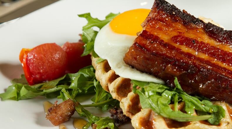 Praise the Lard from the menu of the Waffle Experience. / Courtesy of the Waffle Experience