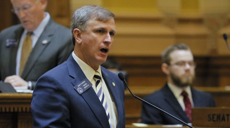 State Sen. Marty Harbin, R-Tyrone, has proposed Senate Bill 368, which would allow faith-based adoption agencies to refuse to place children with couples on religious grounds. BOB ANDRES /BANDRES@AJC.COM