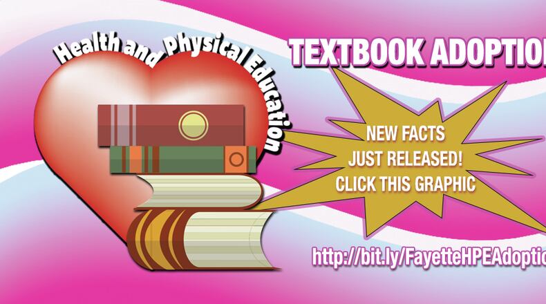A website contains information about physical education and health curriculum materials in Fayette County. Courtesy FCBOE