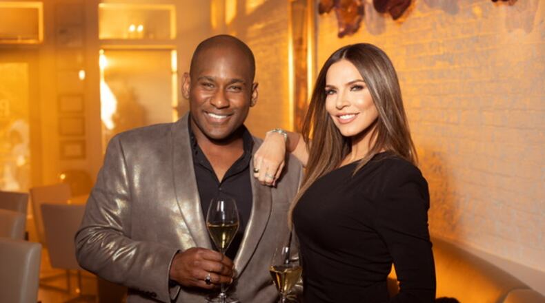 Co-owners Al Anderson and Leigh Braglia attribute the bar’s success to their friendship. “Alleigh” is a combination of their first names. Drinking champagne has been a pastime of the two friends since 2008, Anderson said. Credit Derek Blanks