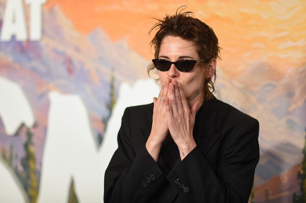 Kristen Stewart arrives at the premiere of "Teenage Sex and Death at Camp Miasma" on Wednesday, July 29, 2026, in Los Angeles. (Richard Shotwell/AP)