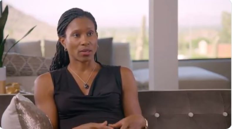 Former UGA All-America gymnast Leah Brown. (Video screenshot from SEC Network)