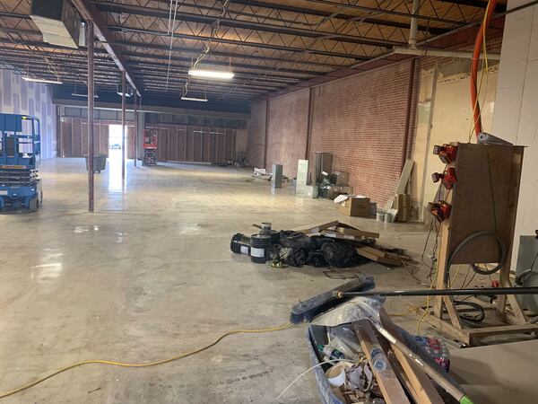 Progress is being made in the former Rainbow Natural Foods space, soon to be Nuts 'n Berries.