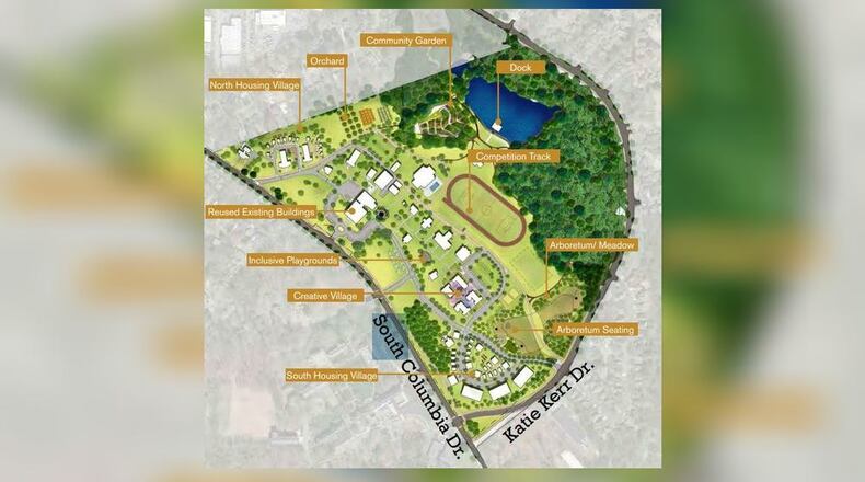 This is the full vision for Legacy Park, according to the 2019 version of the Decatur Legacy Park Master Plan. The design is not final.