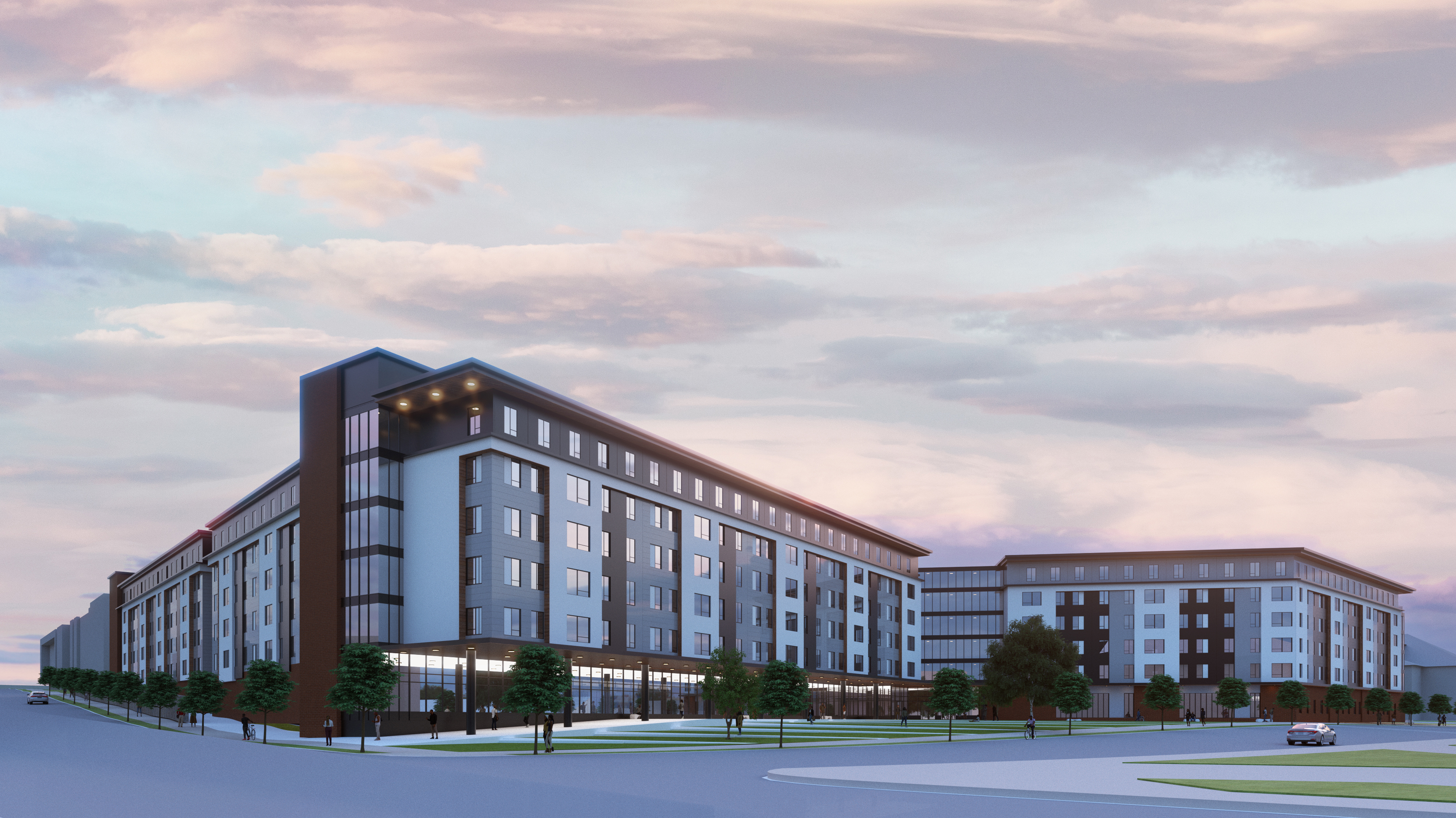 This is a rendering of a proposed student housing project for Morehouse and Spelman colleges at 850 West End Ave. SW. (Courtesy of Radnor Property Group)