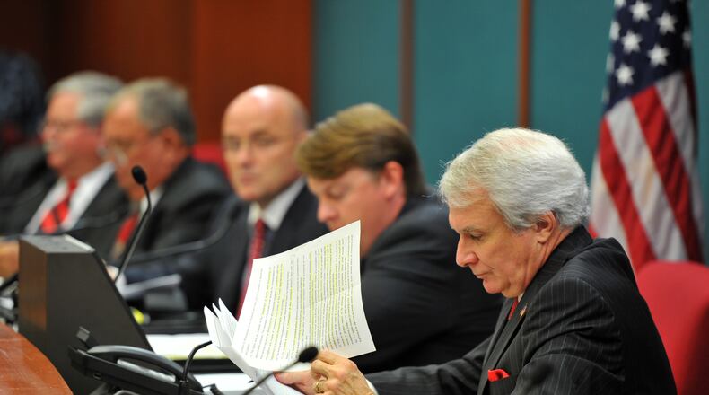 Immigration Enforcement Review Board member Phil Kent at the board's first meeting in 2011. AJC file