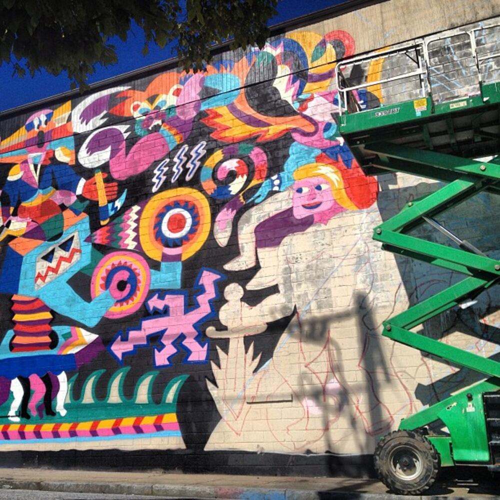 Artists from around the world paint murals around Atlanta