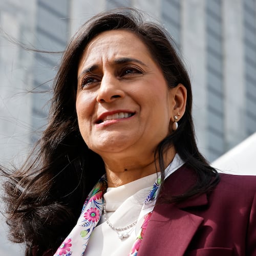 Canadian Foreign Minister Anita Anand speaks outside United Nations headquarters during the 81st session of the United Nations General Assembly, Tuesday, Sept. 22, 2026. (AP Photo/Stefan Jeremiah)