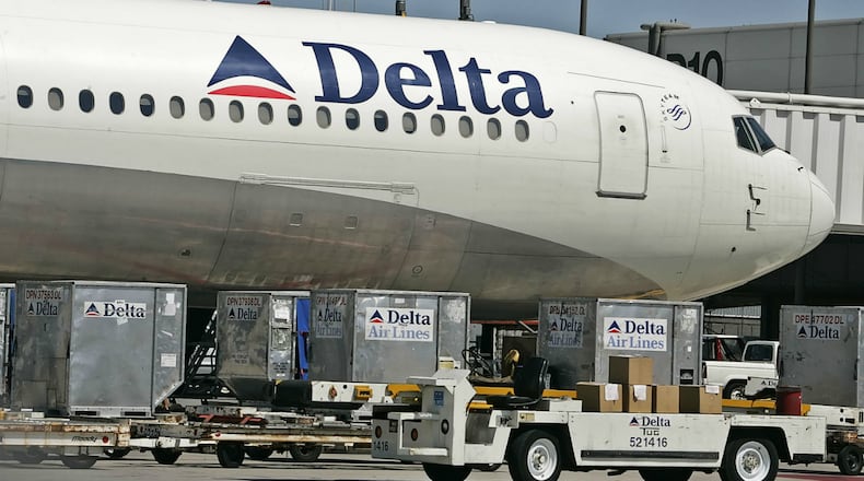 A Delta Airlines jet is prepared for flight at the Salt Lake International Airport August 12, 2005 in Salt Lake City, Utah.