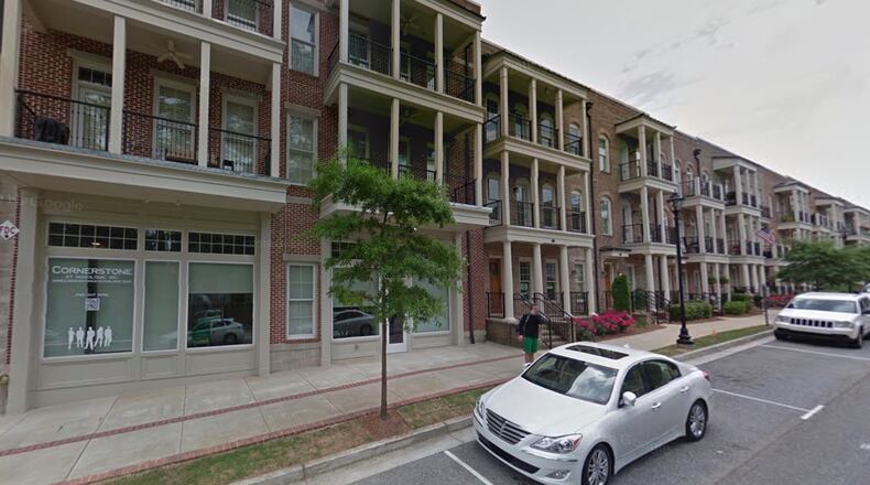 Example of Live-Work Dwellings in downtown Lawrenceville. Google Maps