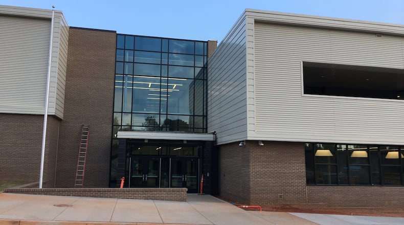 The new Talley Street Upper Elementary opens its doors to students on August 1. The streets surrounding the school have new school zone speed limits. Bill Banks for the AJC