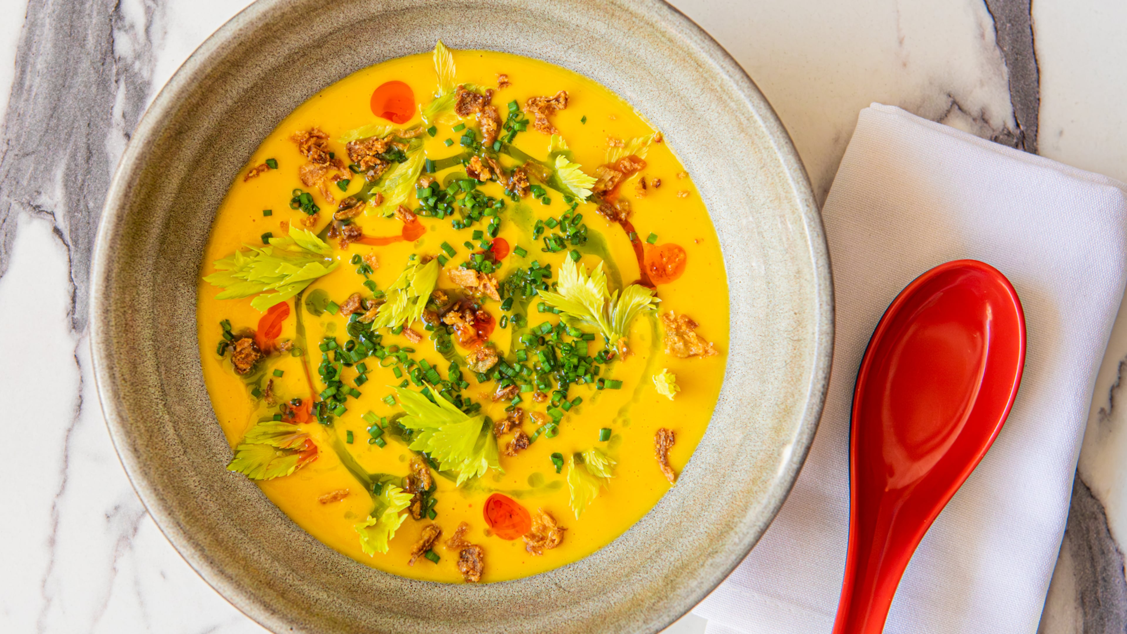 Ruby Chow's Sweet Corn Soup. (Aaliyah Man for the AJC)