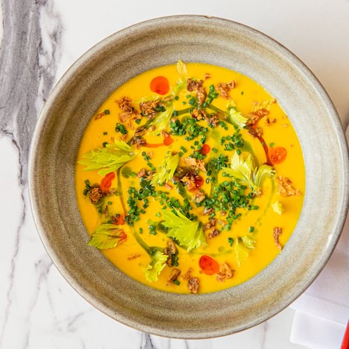 Ruby Chow's Sweet Corn Soup. (Aaliyah Man for the AJC)