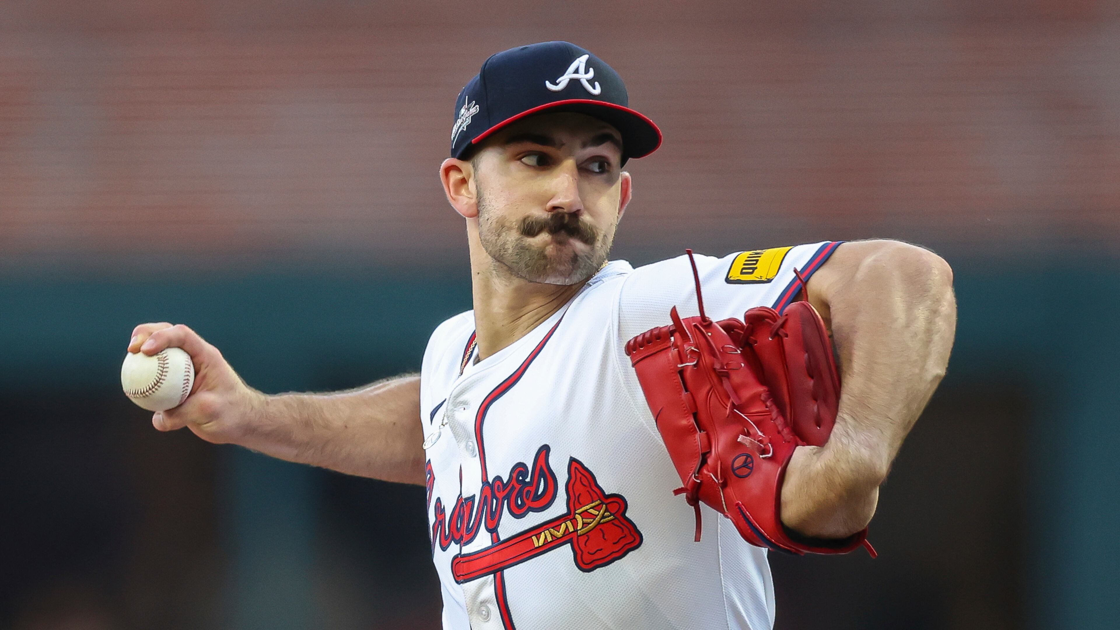 Braves pitcher Spencer Strider delivers during the third inning of a baseball game against the New York Mets on Thursday, June 19, 2025, in Atlanta. Strider is not completely back to the pitcher he was before his internal brace surgery, but he's getting there. (Colin Hubbard/AP)