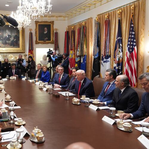 President Donald Trump speaks during a cabinet meeting at the White House, Thursday, Jan. 29, 2026, in Washington. (AP Photo/Evan Vucci)