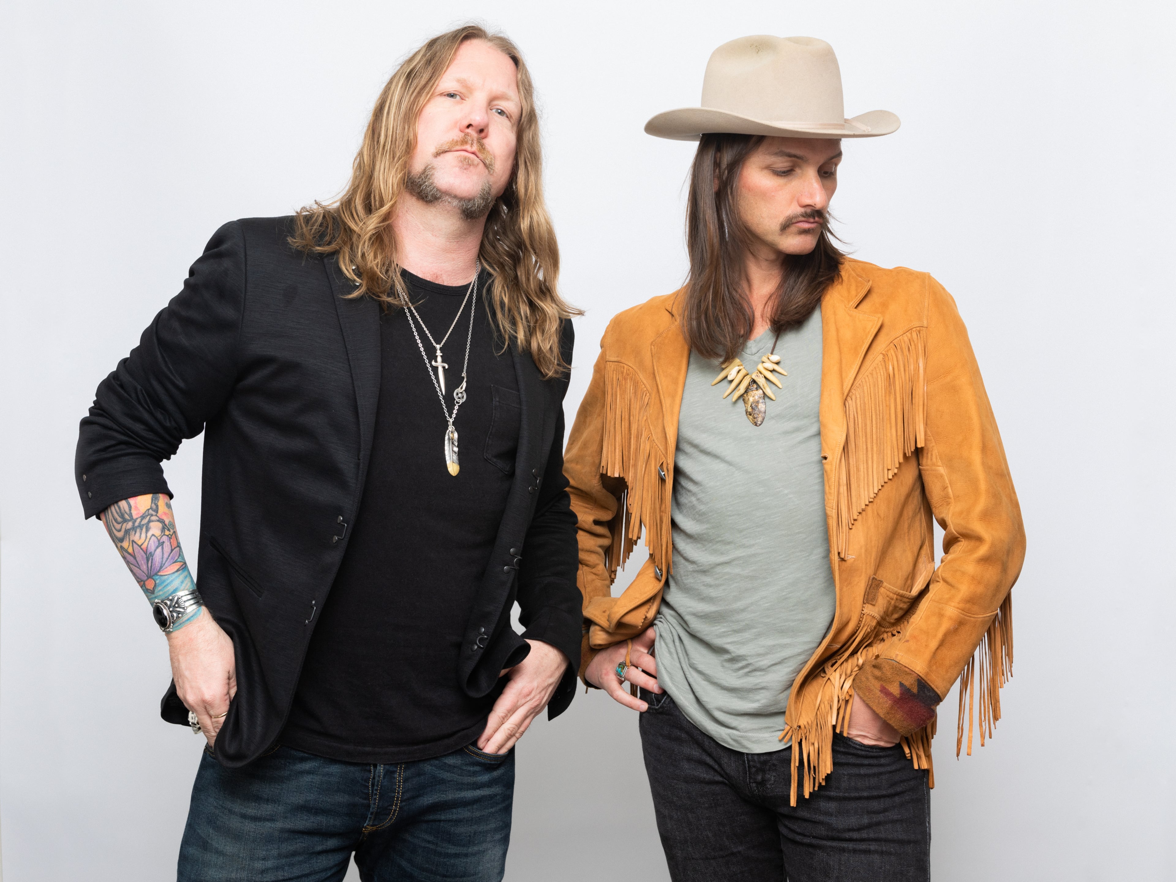 "The chemistry is something we really lucked out on because you can be the next generation of amazing musicians and not have it," said Devon Allman (left) with Duane Betts of the Allman Betts Band. (Courtesy of Kaelan Barowsky)