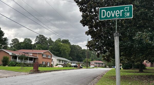 The opening scene of "The End of Oak Street" features a block party shot in 2024 on the corner of Dover Ct. and Dover Blvd. in the Wisteria Gardens section of Southwest Atlanta. (Rodney Ho/AJC)