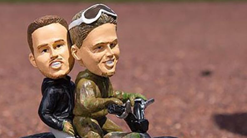 'Chipper rescues Freddie' bobblehead.