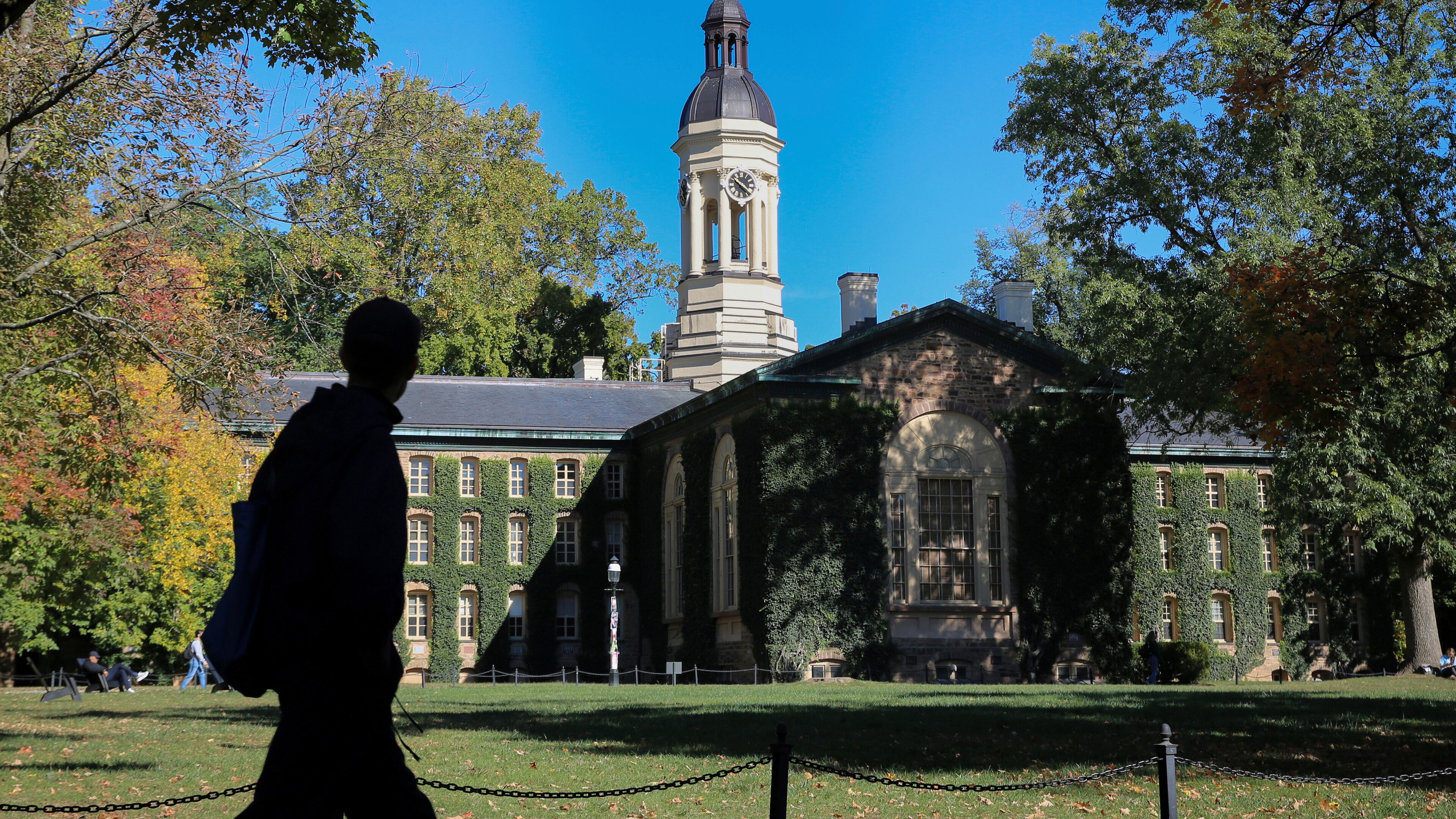 FILE - Nassau Hall at Princeton University is seen, Oct. 8, 2024, in Princeton, N.J. (AP Photo/Ted Shaffrey, File)