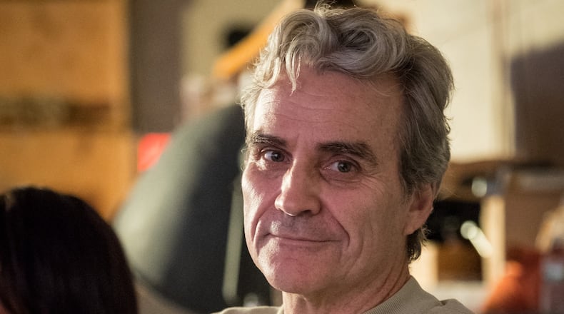 Tom Junod on the set of TriStar/Sony Pictures' “A Beautiful Day in the Neighborhood.” The movie is based on a profile of Fred Rogers that Junod wrote in 1998, and on the subsequent friendship between the two men. CONTRIBUTED: TRISTAR/SONY PICTURES