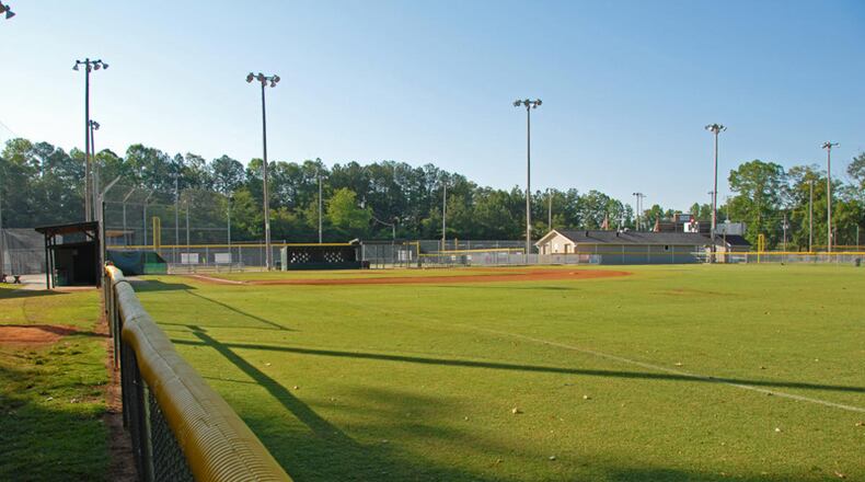 Synthetic turf will replace natural grass on the five infields at the Morgan Falls Athletic Complex in Sandy Springs. VISIT SANDY SPRINGS