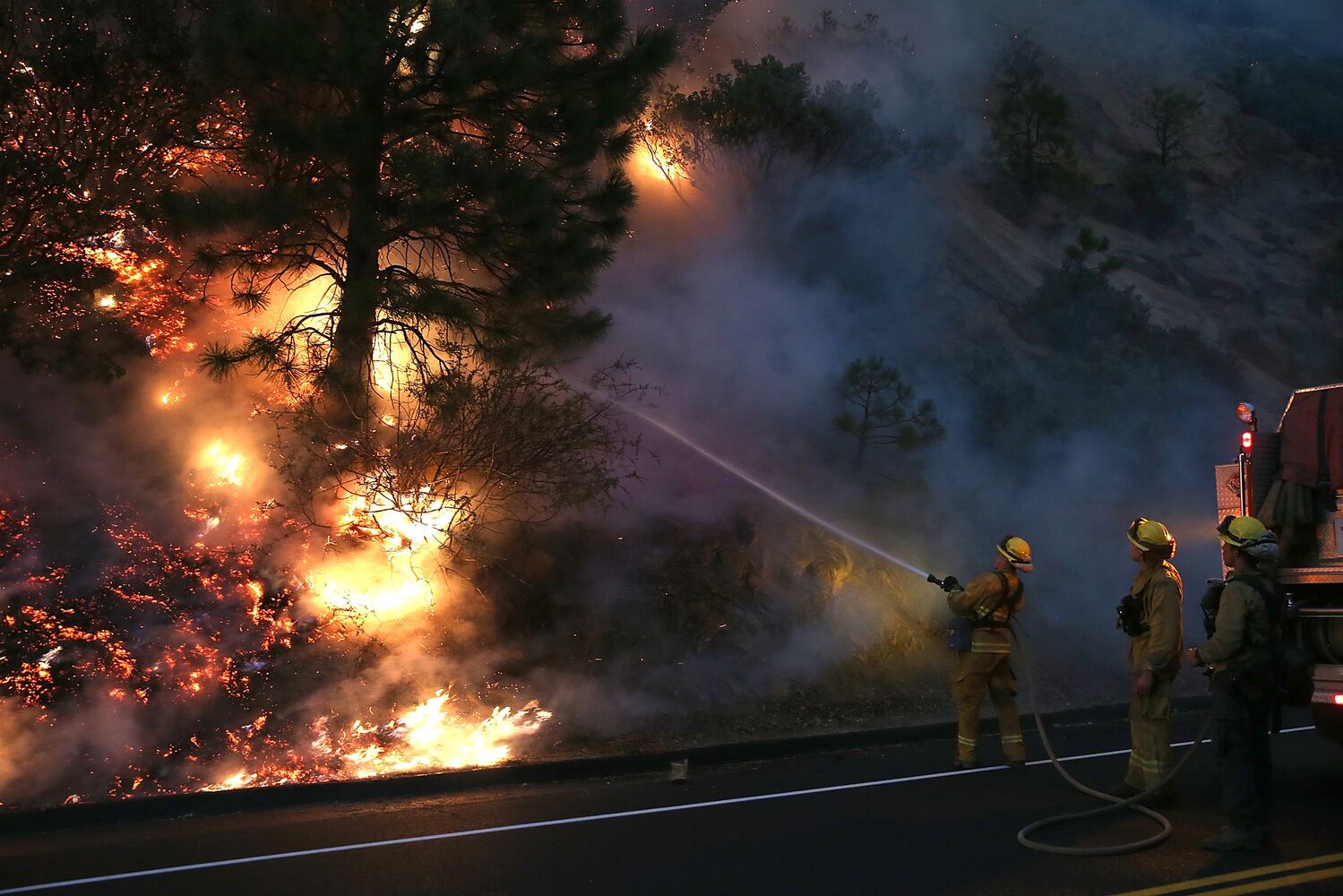 IMAGES: Dramatic 24 hours on Rim Fire line