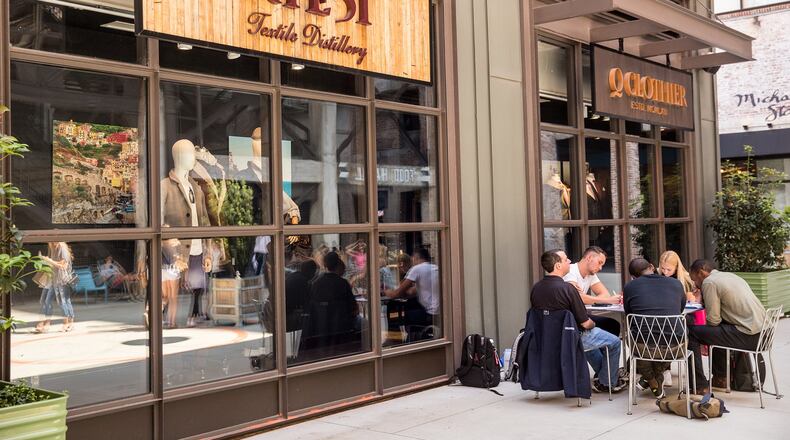Ponce City Market is filled with shopping options including Rye 21, a luxury men’s retailer offering dry goods, apparel and an in-store whiskey bar. (Jenni Girtman / Atlanta Event Photography
