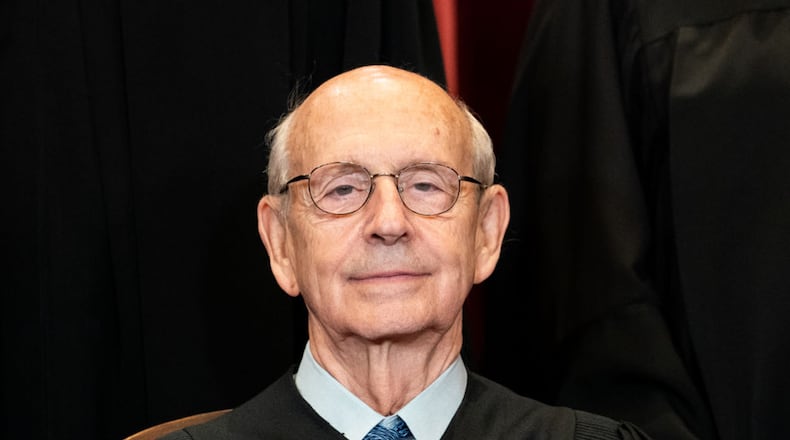 Justice Stephen Breyer told CNN he hasn’t decided when he will retire from the Supreme Court, a stance certain to disappoint liberals who have been calling for the 82-year-old to step down and let President Joe Biden fill the vacancy. (Erin Schaff-Pool/TNS)