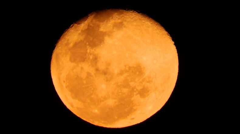 A strawberry moon will be in the sky late Sunday until Monday morning (File photo via Pixabay.com)
