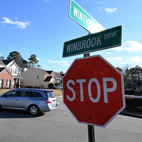Street view of Winslow at Eagles Landing neighborhood, where a large number of homes are owned by investors, Thursday, Jan. 26, 2023, in McDonough. (Hyosub Shin/AJC)