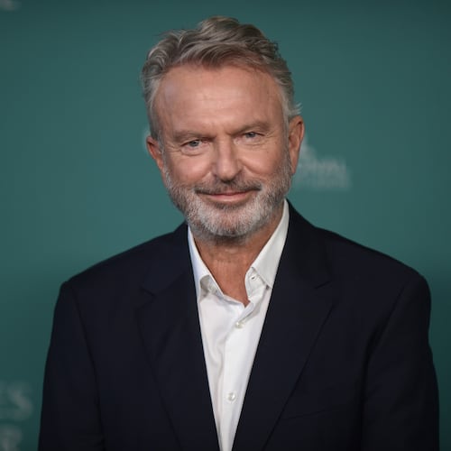 FILE - Sam Neill arrives at the premiere of "Apples Never Fall" on March 12, 2024, in Los Angeles. (Photo by Richard Shotwell/Invision/AP, File)