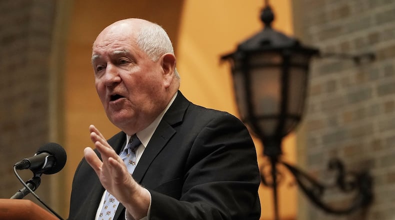 U.S. Secretary of Agriculture Sonny Perdue sees himself as “the bilateral interpreter between the White House and the agricultural community.” (Photo by Alex Wong/Getty Images)