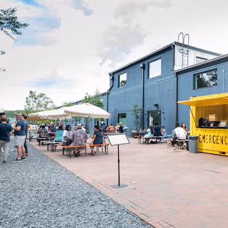 Wild Heaven Beer's co-owners Nick Purdy and Eric Johnson have purchased iconic comfort food restaurant Eats from original owner Bob Hatcher. They will reopen it this spring in West Heaven's West End taproom. (Courtesy of Courtney DiCarlo)