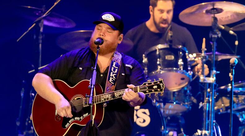 Luke Combs performs onstage during the ATLIVE Concert 2019 at Mercedes-Benz Stadium on November 17, 2019 in Atlanta, Georgia. (Photo by Carmen Mandato/Getty Images)