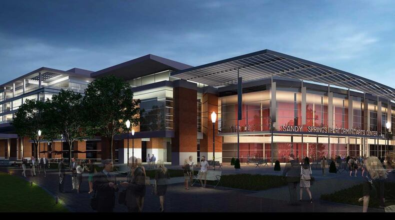 The performing arts center in City Springs will seat more than 1,000 people. It is set to open in Sept. 2018.