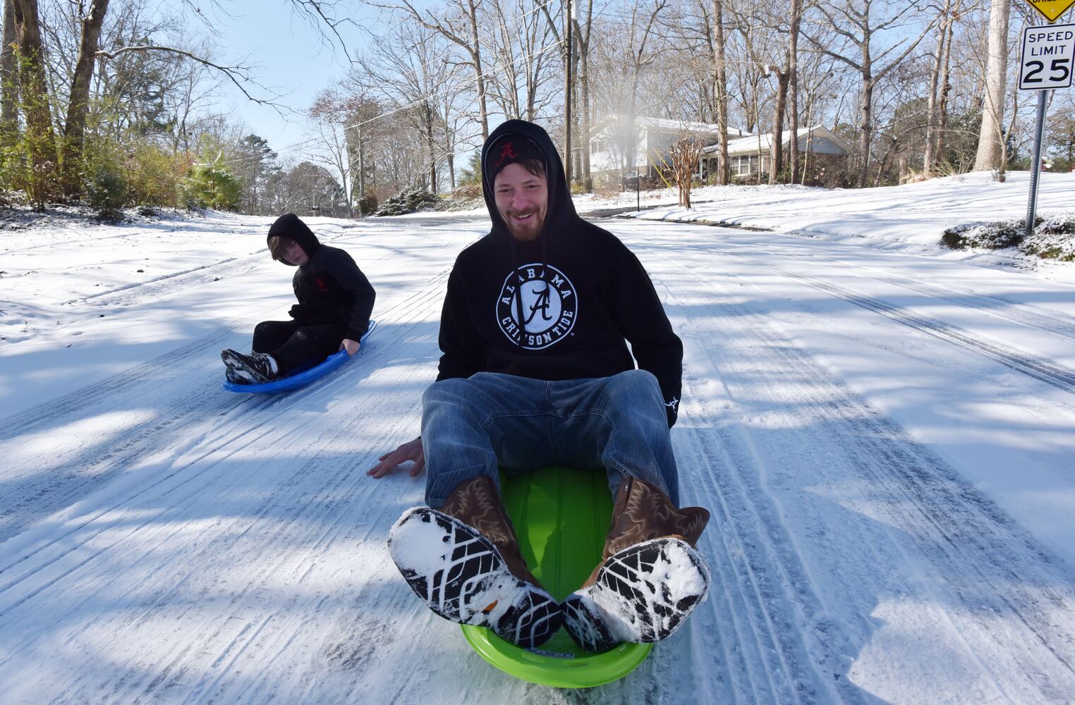 Photos: Frigid cold and snow move in to metro Atlanta