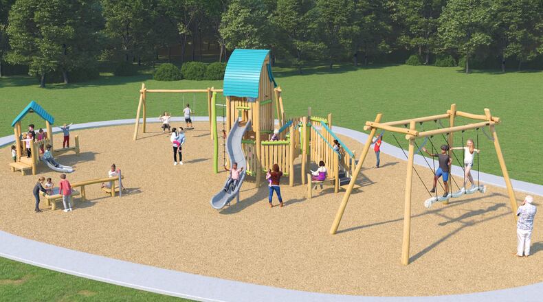 Construction will begin soon on a new playground at Mid-Broadwell City Park in Alpharetta. (Courtesy City of Alpharetta)
