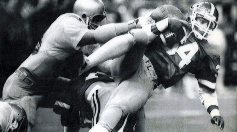 Georgia and Notre Dame have played just once in football - the Sugar Bowl on Jan. 1, 1981, and the Bulldogs won 17-10.