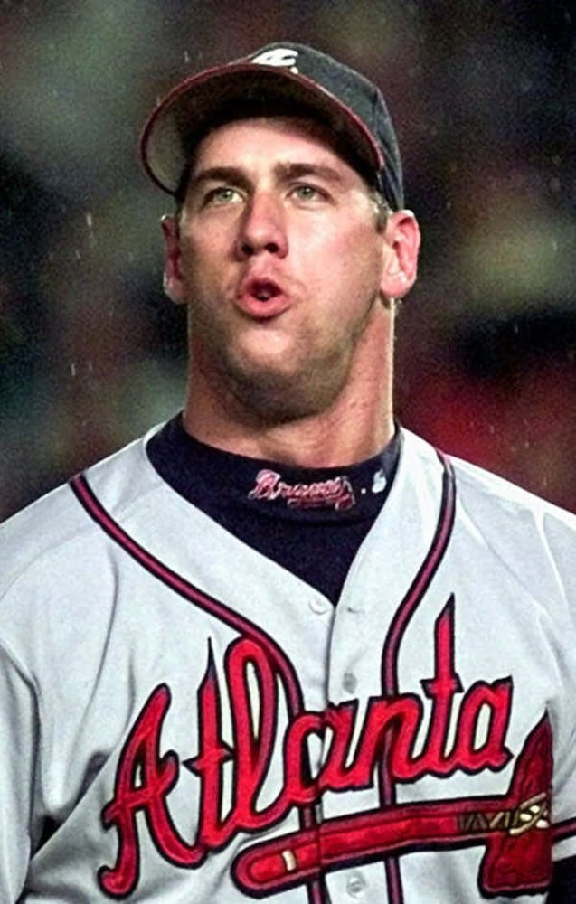 "I gave them to your girlfriend..." when asked what he did with the batteries Mets fans threw at him during the '99 playoffs.