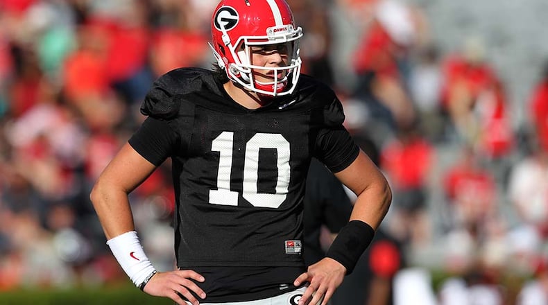 Freshman Jacob Eason is competing to be Georgia's starting quarterback.