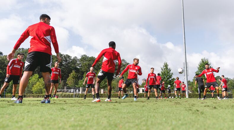 Atlanta United's Josef Martinez resumed training with the club on Monday after serving a suspension for conduct detrimental to the team.