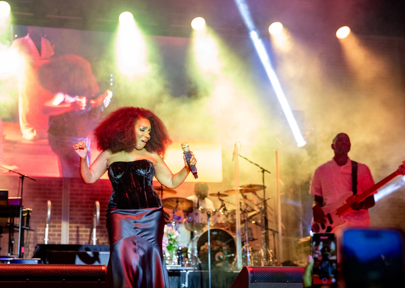 Stephanie Mills, Jeffrey Osborne and comedian Michael Colyar perform at Stockbridge Amphitheater