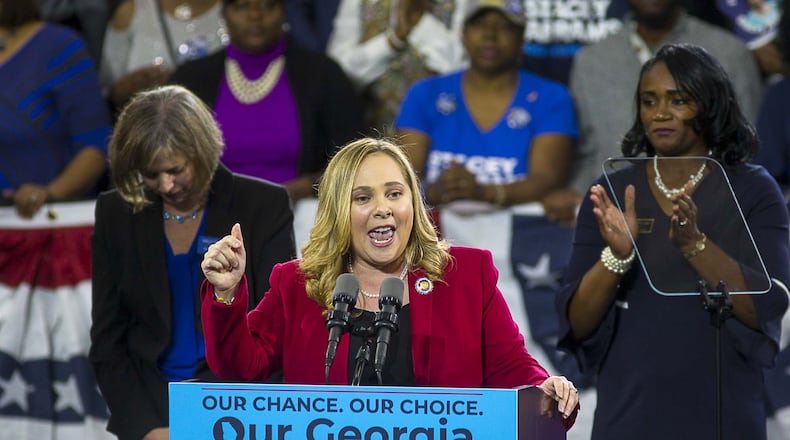 Democrat Sarah Riggs Amico, shown when she ran for lieutenant governor in 2018, has started the Our American Dreams PAC to help Georgia women “who exemplify and fiercely fight to defend the American dream.” The political action committee’s first round of endorsements supports about 20 candidates, including many women of color running in competitive districts. (ALYSSA POINTER/ALYSSA.POINTER@AJC.COM)